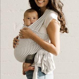 Natural & Grey Stripe Solly Baby Wrap